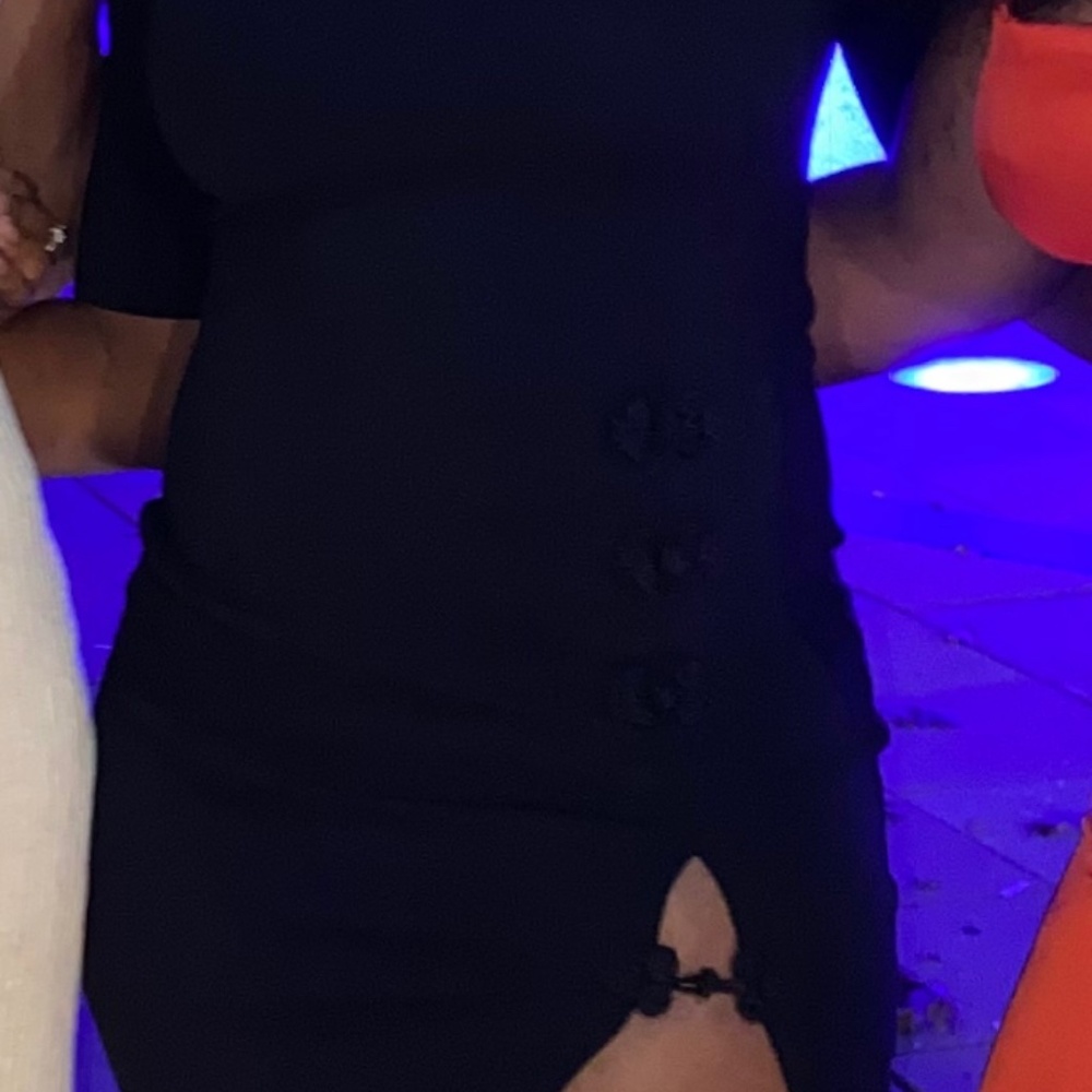 Asian Inspired Black Little Dress